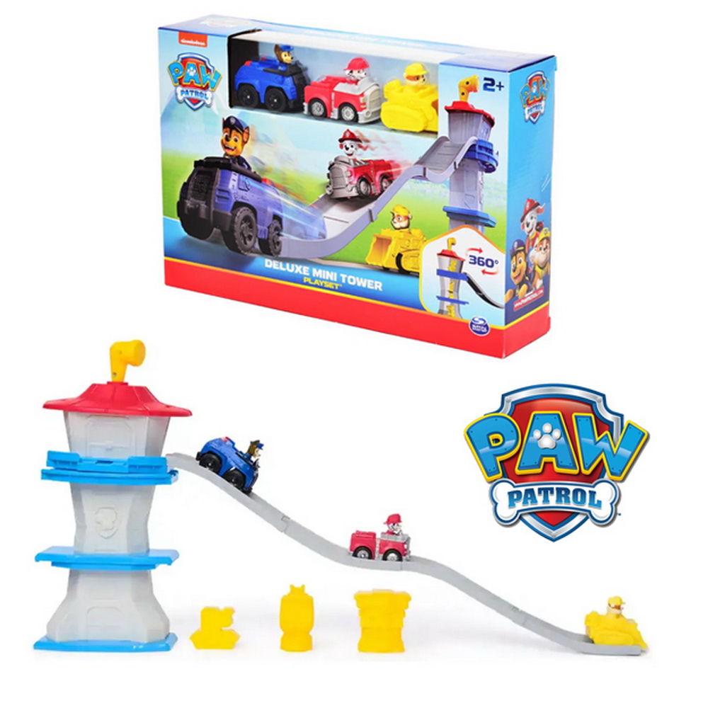 PAW PATROL MINI TORRE CON 3 AUTOS